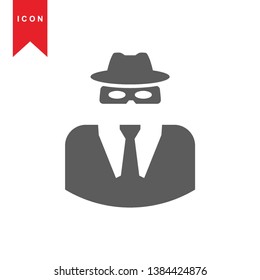 Hacker icons with bug virus crack worm spam isolated vector illustration - Vector
