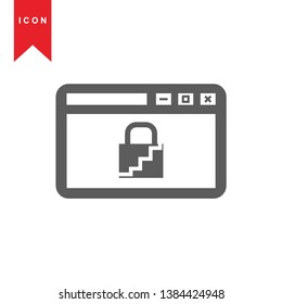 Hacker icons with bug virus crack worm spam isolated vector illustration - Vector
