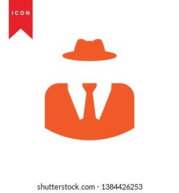 Hacker icons with bug virus crack worm spam isolated vector illustration - Vector
