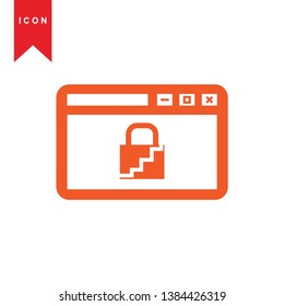 Hacker icons with bug virus crack worm spam isolated vector illustration - Vector
