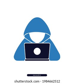 Hacker-Symbole. Symbole für Cybersicherheit. Zeichen und Symbole der Internetsicherheit. Vektorgrafik, Illustration eps10
