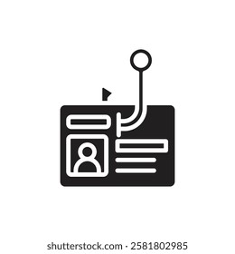 Hacker Identity Thef Filled Icon Vector Illustration