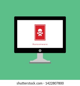 Hacker internet computer security technology flat concept. Hacker activity computer.Alert notification on laptop computer vector, malware concept, spam data, fraud internet error, insecure connection,