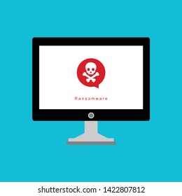 Hacker internet computer security technology flat concept. Hacker activity computer.Alert notification on laptop computer vector, malware concept, spam data, fraud internet error, insecure connection,