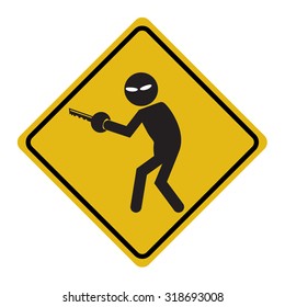 Hacker, Internet security concept. Thief symbol illustration