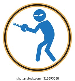 Hacker, Internet security concept. Thief symbol illustration