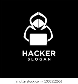hacker logo icon designs vector illustration template