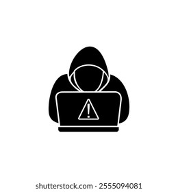 Hacker logo icon. Internet security icon. Cyber security icon vector