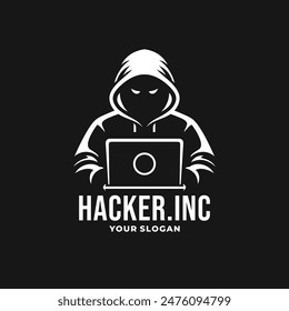 Hacker logo vector. EPS 10 editable vector