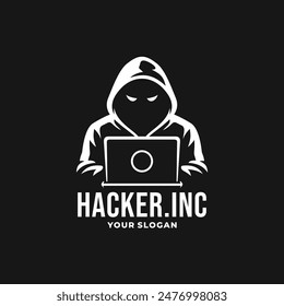 Hacker logo vector. EPS 10 editable vector