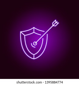 Hacker, malware icon in neon style. Can be used for web, logo, mobile app, UI, UX 