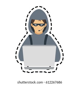 hacker man icon