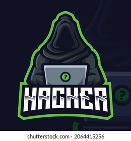 Hacker Mascot Gaming Logo Template