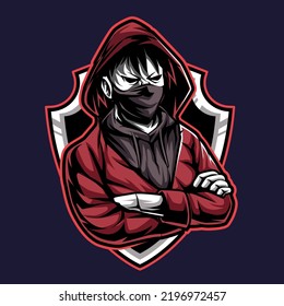 Hacker Mascot For Sports And Esports Logo