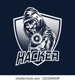 Hacker Mascot For Sports And Esports Logo