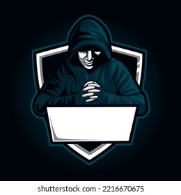 Hacker Mascot For Sports And Esports Logo