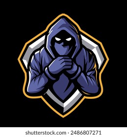 hacker mascot for sports and esports logo