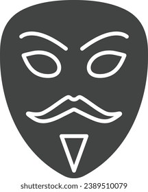 Hacker Mask icon vector image. Suitable for mobile application web application and print media.