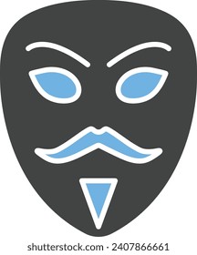 Hacker Mask icon vector image. Suitable for mobile application web application and print media.