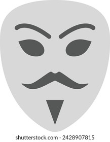 Hacker Mask icon vector image. Suitable for mobile application web application and print media.