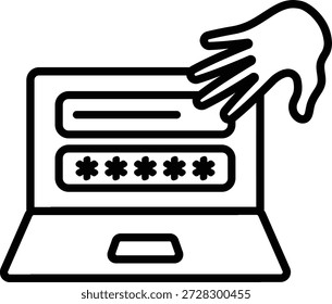 Contraseña de hacker Inicio de sesión de piratería ladrón bloqueo de seguridad protección 14692