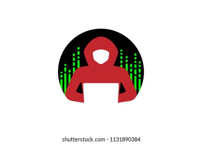 Hacker Person Logo Vector Symbol Icon Design Illustration