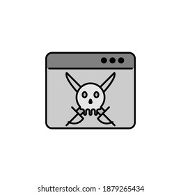 Hacker, pirate icon. Can be used for web, logo, mobile app, UI, UX