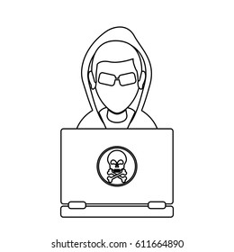 hacker representation icon image 