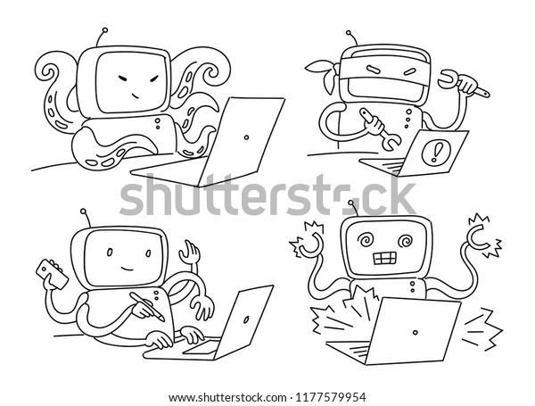 hacking vector robot