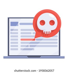 Hacker script icon. Cartoon of Hacker script vector icon for web design isolated on white background