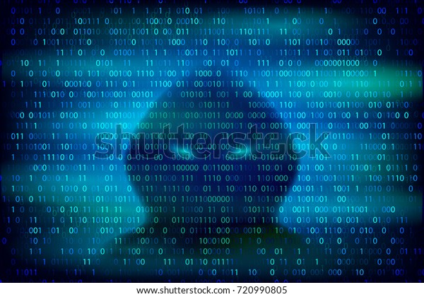 青の背景にバイナリコードテクスチャーを持つハッカーシルエット サイバー犯罪とサイバーセキュリティーのコンセプトベクターイラスト のベクター画像素材 ロイヤリティフリー
