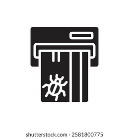 Hacker Spyware Filled Icon Vector Illustration