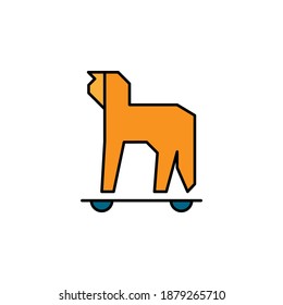 Hacker, icono de spyware. Se puede usar para web, logotipo, aplicación móvil, UI, UX