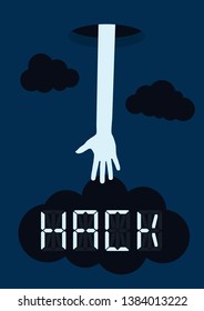 Hacker Steal Your Data Concept