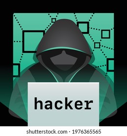 Hacker stealing cryptocurrency from blockchain trading platform