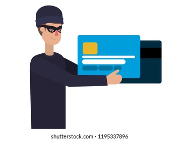 hacker stealing information avatar character
