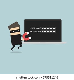 4,609 Thief stealing laptop Stock Vectors, Images & Vector Art ...