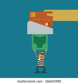 Hacker stolen money from swipe credit card