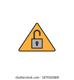 Hacker, system hacked icon. Can be used for web, logo, mobile app, UI, UX