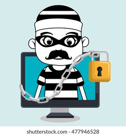 hacker system protection icon