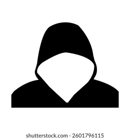Hacker thief icon.Thief icon.Criminal man simple icon.	