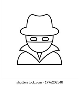 Hacker vector icon symbol design