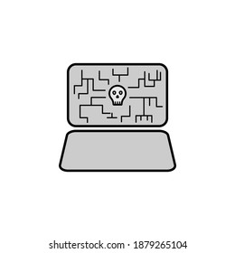 Hacker, virus icon. Can be used for web, logo, mobile app, UI, UX