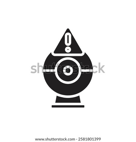 Hacker Webcam Filled Icon Vector Illustration