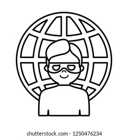 hacker world on white background