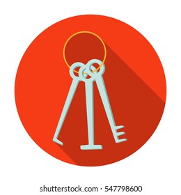 Hacker's lockpicks icon in flat style isolated on white background. Hackers and hacking symbol stock vector illustration.