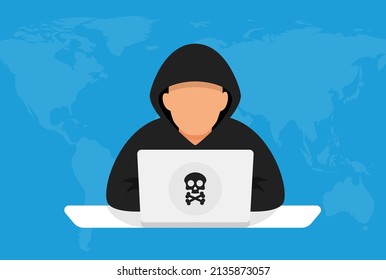 Hacking concept. Personal information and credit card detail.