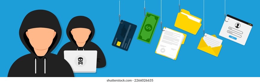 Hacking concept. Personal information and credit card detail.