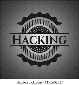 Hacking dark icon or emblem