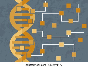 Hacking and decoding DNA. DNA is transforming in the circuit of microchips